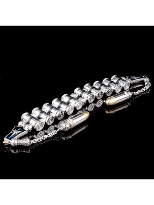 Special Design Mermi Tasarım 10 Adetli Alpaka Metal Zaza Tesbih