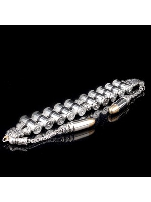 Special Design Mermi Tasarım 10 Adetli Alpaka Metal Zaza Tesbih