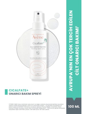Avene Avène Cicalfate+ Hassas ve Yıpranmış Ciltler için Kurutucu ve Yatıştırıcı Onarıcı Bakım Spreyi 100 ml