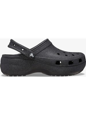 Crocs Classic Platform Glitter Clog Kadın Siyah SANDALET.001