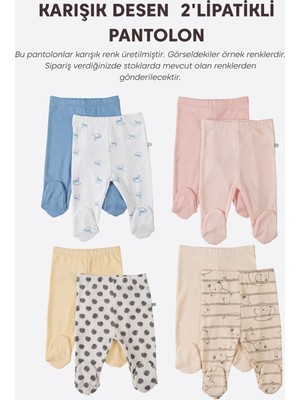 Kitikate Organik Greny 2'li Patikli Pantolon Karışık