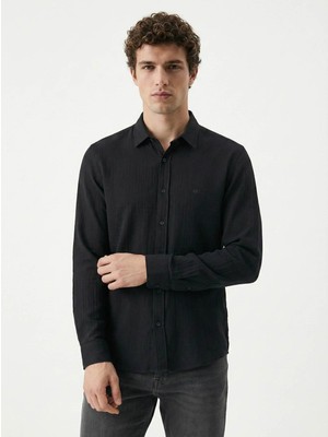 Loft Regular Fit Siyah Erkek Gömlek LF2042853