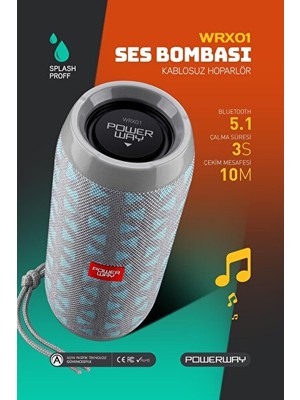 Vaelmont Gümüş Renkli Kablosuz Bluetooth Hoparlör ve Fm Radyo