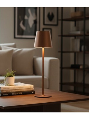 Maison Luré Dokunmatik Çok Fonksiyonlu Karanlık Krem Masa Lambası Masa ve Gece Lambası