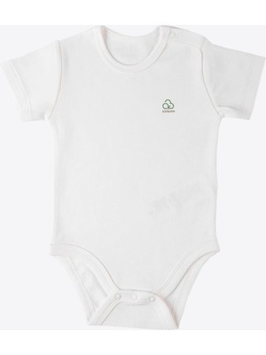 Kitikate Organik New Basic Kısa Kol Body Bebek Boy Ekru