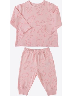 Kitikate Organik Zody 2'li Pijama Takımı Pembe