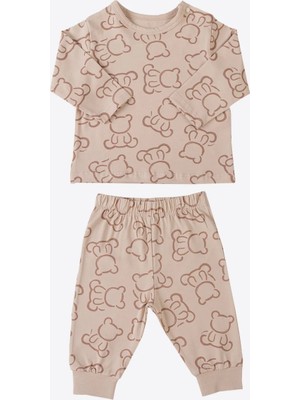 Kitikate Organik Cody 2'li Pijama Takımı Bej