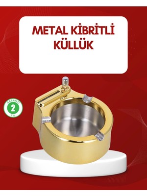 Herşey Trend Metal Küllük Gizli Ateşleme Sistemli Şık Tasarım