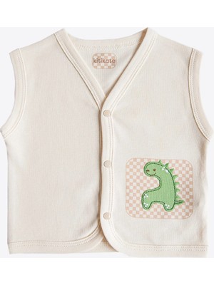 Kitikate Organik Dinomush Yelek Natural