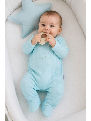 Baby Hola %100 Pamuk Yenidoğan Prematüre Patikli Tulum Mevsimlik 14058
