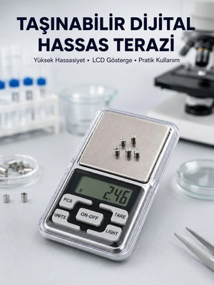 Aesco Hassas Tartım Için Dijital Cep Terazisi Sayma Modlu Yeni Nesil