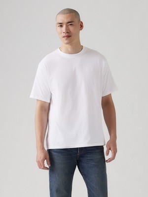 Levi's Erkek Vıntage Bisiklet Yaka Beyaz T-Shırt A0637-0000