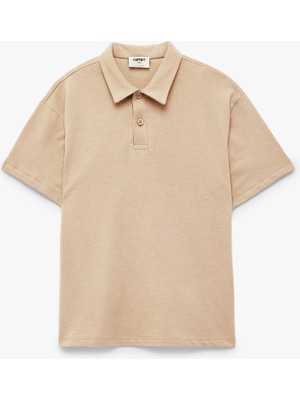 Koton Pamuklu Düğmeli Kısa Kollu Basic Polo Yaka Tişört