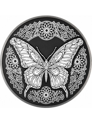 Cit AgaKulche Kelebek Gümüş Sikke Coin