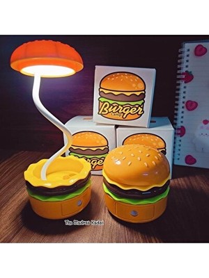 Maison Luré Çocuk Odası Hamburger Şekilli Masa Lambası, Sevimli ve Eğlenceli Tasarım