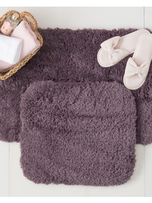 Madame Coco Sheep Banyo Paspası - Koyu Mürdüm