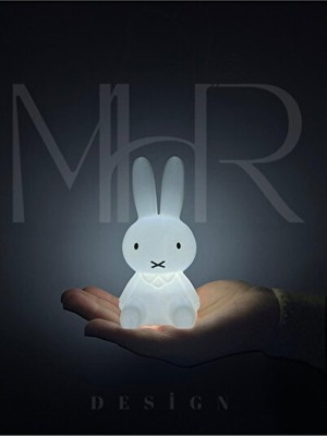 Maison Luré Miffy Tavşan Gece Lambası - Küçük ve Sevimli Pilli Tasarım Masa ve Gece Lambası
