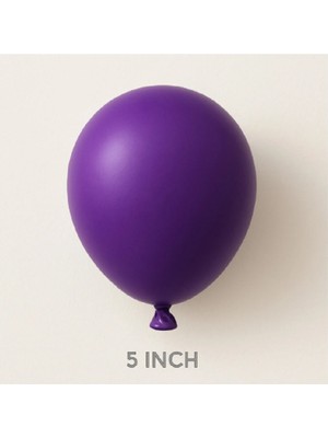 Niyet 5" Mor Lateks Balon 100'LÜ - Dekorasyon - Doğum Günü - Parti - Süsleme