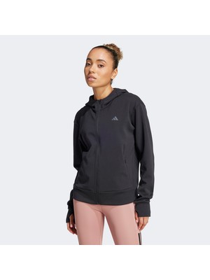 adidas Designed 4 Full Zip Kadın Siyah Sweatshirt.-