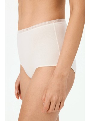 Penti Ekru Easy Pamuklu Yüksek Bel Slip Külot