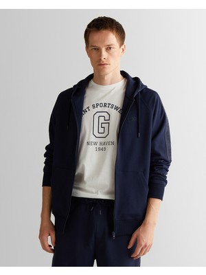 Gant Erkek Lacivert Regular Fit Kapüşonlu Sweatshirt 2525122T.433