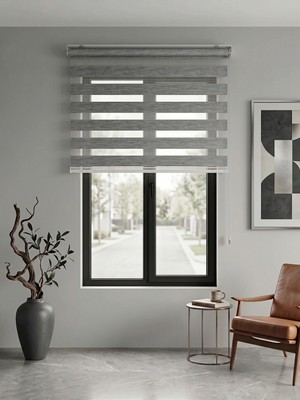 Stor Zebra 1. Kalite Zebra Perde Antrasit Renk