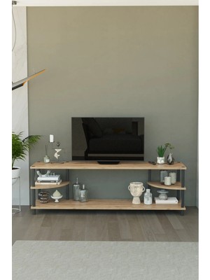Remaks Neoline 150 cm Tv Ünitesi | Modern Tv Sehpası | - Meşe