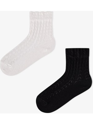 Penti Kız Çocuk Angel Lace Pamuklu 2 Çift Soket Çorap