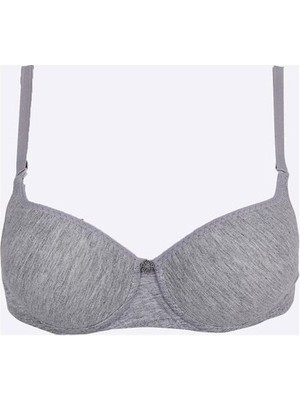 Liza 1010 Dolgulu Balenli Sütyen 90 - Gri