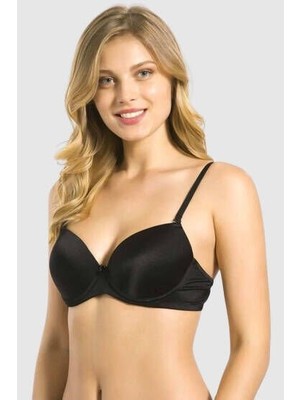 Liza 1010 Dolgulu Balenli Sütyen 85 - Siyah
