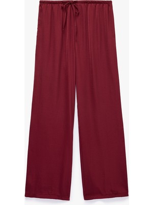 Koton Aerobin Kumaş Beli Lastikli Geniş Paça Pantolon