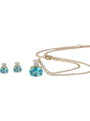 Necati Gün Lina Aqua Gümüş Set