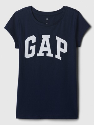 Gap Kız Çocuk Lacivert Gap Logo T-Shirt
