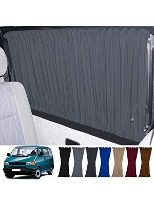 Solvéra Volkswagen T4-Transporter Kısa Şase Gri Raylı Güneşlik Takımı Oto Güneşlik Perde