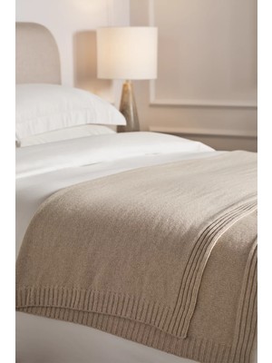 The White Company Elgin Kuzu Yünü Karışımlı Battaniye