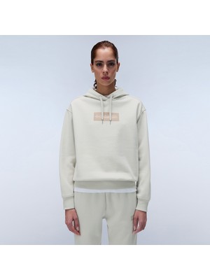 Napapijri Box Logo Kadın Bej Sweatshirt