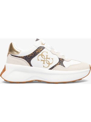 Guess Luckei Printed Eco Leather Active Kadın Renkli Sneaker