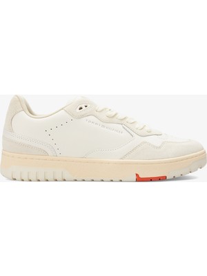 Tommy Hilfiger Tommy Jeans Leather Logo Basketball Erkek Beyaz Sneaker
