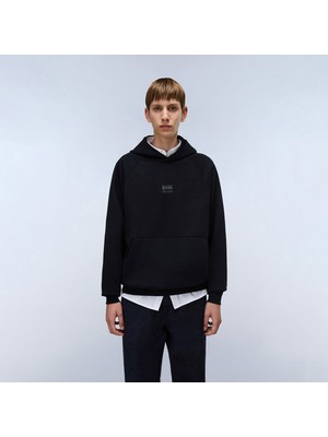 Napapijri B-Elevated Logo Erkek Siyah Sweatshirt