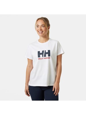 Helly Hansen W Hh Logo  3.0  Kadın Beyaz T-Shirt