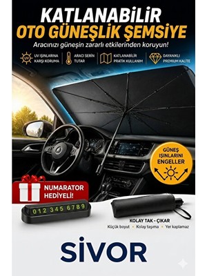 Solvéra Hyundai Galloper Için Katlanabilir Güneşlik Şemsiye Koruma Oto Güneşlik Perde