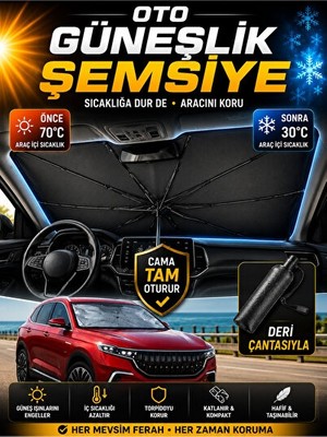 Solvéra Kia Sorento Prestige 2.0 Dizel Katlanabilir Güneşlik - Ön Cam Koruma Oto Güneşlik Perde