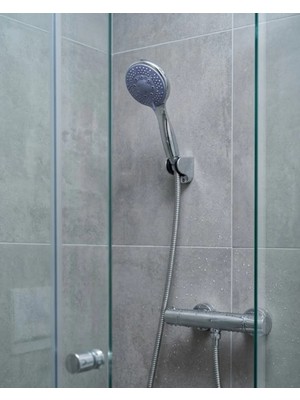 Aesco 4 Modlu El Duşu Başlığı Spiral Hortumlu Duş Seti Banyo Aksesuarı