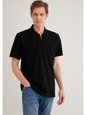 Mavi Erkek Half Zıp Polo Siyah 0612525-900