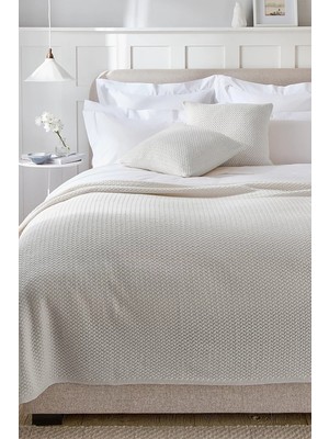 The White Company Manon Kuzu Yünü Karışımlı Battaniye
