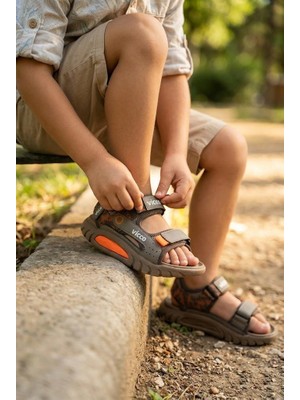 Vicco 332.P26Y.179 Kahve Konan Hafif Rahat Erkek Çocuk Sandalet