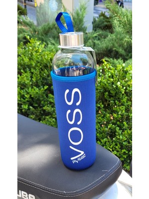 Hikmetlirenk Sağlıklı My Bottle Voss Kılıflı Cam Matara  1 Lt