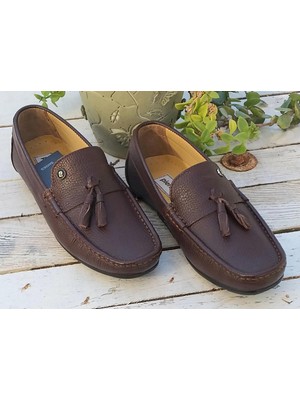 Pierre Cardin PC-10703 Erkek Hakiki Deri Püsküllü Loafer Ayakkabı