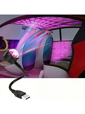 Maison Luré USB Sese Duyarlı LED Atmosfer Işığı, 8 Mod ve Ambiyans Yaratıcı Masa ve Gece Lambası
