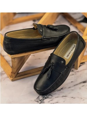 Pierre Cardin PC-10703 Erkek Hakiki Deri Püsküllü Loafer Ayakkabı